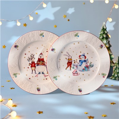 НАБОР ТАРЕЛОК ОБЕДЕННЫХ LEFARD "WINTER STORY" 2 ШТ. 26,5 СМ (КОР=12НАБ.)