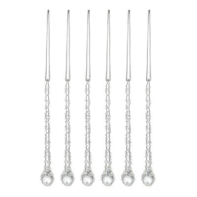 Набор ёлочных украшений Icy sparkles из коллекции New Year Essential, 6 шт.