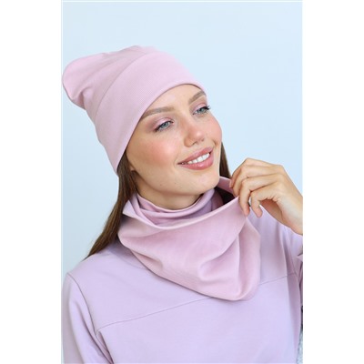 Шапка 25-608L11 розовый туман