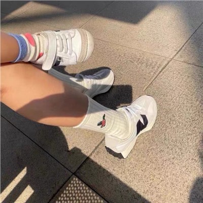 Japanese embroidery, sports cotton knee socks for beloved for men and women, polar bear, with embroidery