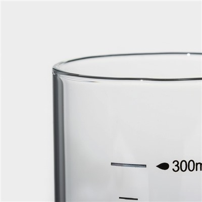 Банка для сыпучих BellaTenero «Эко», 300 мл, 6.7×13.7 см, с мерной шкалой, с бамбуковой крышкой, стекло, прозрачная