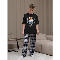 Детский костюм для мальчика Мишель-3 КМ-217 / чёрный