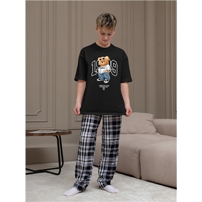 Детский костюм для мальчика Мишель-3 КМ-217 / чёрный