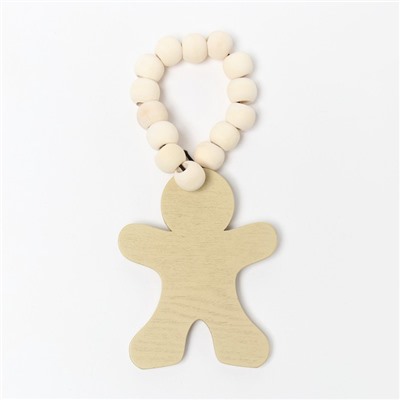 Кольцо для салфеток «Пряник», коричневое, 6×7 см, дерево