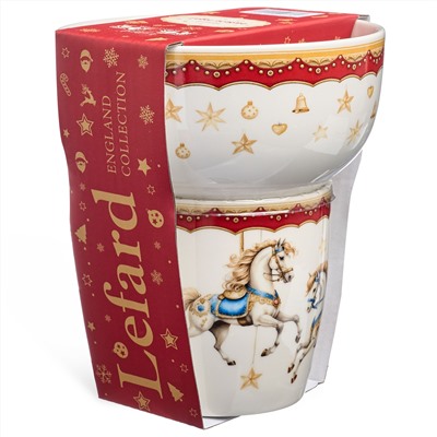 НАБОР ДЛЯ ЗАВТРАКА LEFARD "КАРУСЕЛЬ", 2 ПР.: САЛАТНИК 500МЛ, КРУЖКА 360МЛ