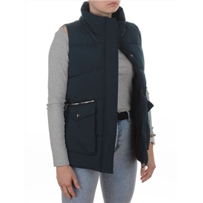 793 DK. BLUE Жилет зимний утепленный женский (150 гр. холлофайбер)