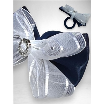 Бантик на эластичной резинке ажурный 6 шт Арт 239/4