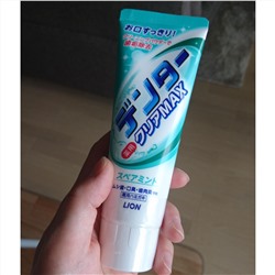 Зубная паста с микропудрой (концентрированный мятный вкус) Мята Dentor Clear Max Spearmint для защиты от кариеса, Lion 140 г