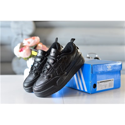Adidas ADI2000 Snakeskin Core Black из натуральной кожи