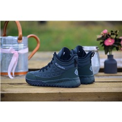 Зимняя стеганая Коламбия из комбинированных материалов