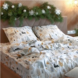 Постельное бельё "Этель" 1.5 сп Let it snow (вид 1) 143х215 см, 150х214 см, 70х70 см - 2 штуки
