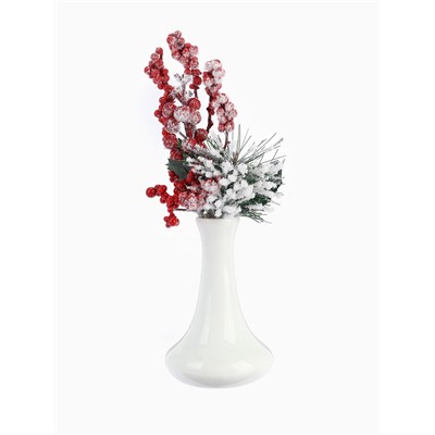 Еловая ветка декоративная «Зимнее волшебство. Грёзы», 24 см