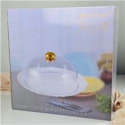 109-271 Блюдо 34,5см с крышкой ORCHIDEA в под.уп.(х6)Фарфор