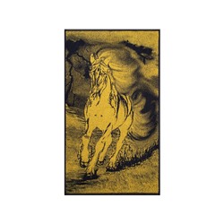 Полотенце махровое 6с103.412ж1 Огненная лошадь(т.желтый) 50х90см