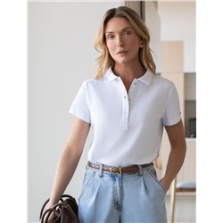 Футболка-поло  из премиального хлопка