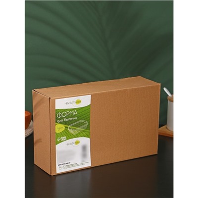 Форма для запекания BellaTenero, 1 л, 25.6×14.9×6.2 см, с бамбуковой крышкой, керамика, белая