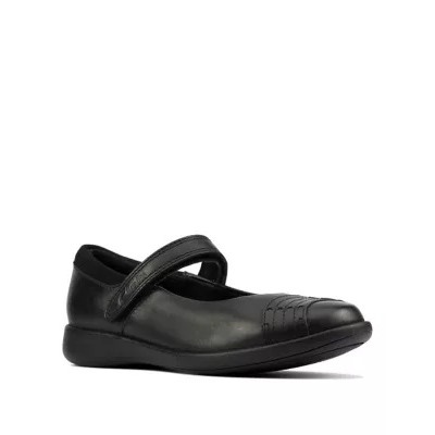 Kids' Leather Riptape Mary Jane Shoes (Kid size 10-2.5)