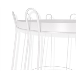 Столик кофейный SHT-CT6
                        белый муар