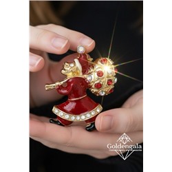 Брошь новогодняя "дед мороз" БР4 модель БРО/21