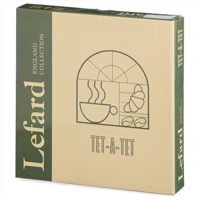 НАБОР ТАРЕЛОК ЗАКУСОЧНЫХ  LEFARD "TET-A-TET" 2 ШТ. 20,5 СМ (КОР=16НАБ.)