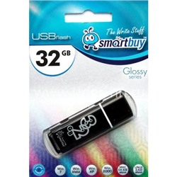 USB Flash  32GB SmartBuy Glossy черный 2.0