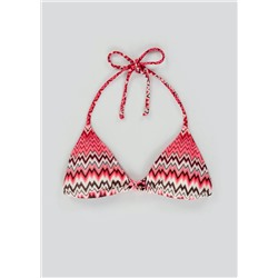 Zig Zag Lace Triangle Bikini Top