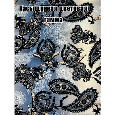 Косынка теплая на флисовой подкладке с бахромой Арт 2347/20