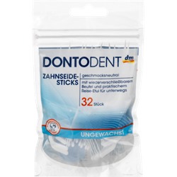 DONTODENT Zahnseide-Sticks Тонкие палочки для межзубного пространства, 32 шт
