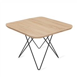 Столик журнальный SHT-TU37/ЛДСП 60/60
                        черный муар / дуб сонома