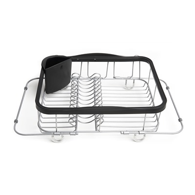 Сушилка для посуды Sinkin, 28х14х47 см, черный, никель