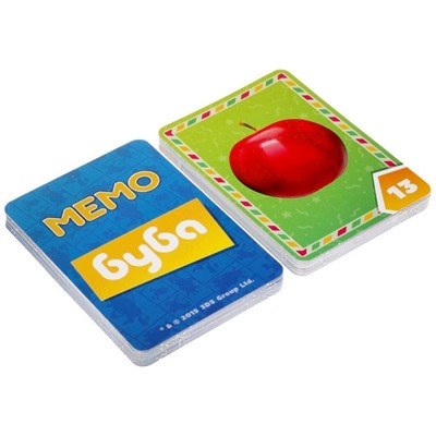 Игра карточная Мемо «Буба», 50 карточек 65х95 мм