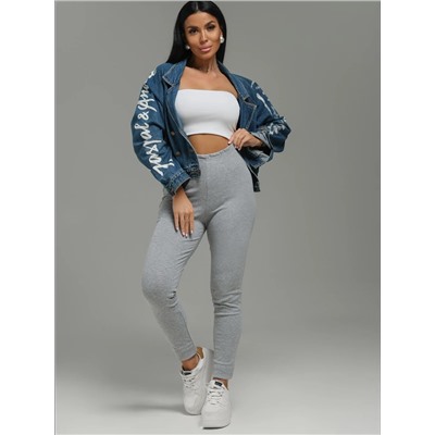 Легинсы Бритни серый меланж Лт