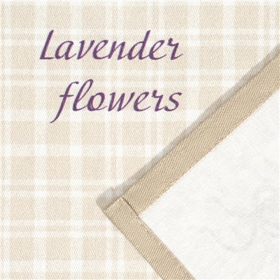 НАБОР САЛФЕТОК ИЗ 2-Х ШТ "ДУША ПРОВАНСА",40Х40СМ, 100% ХЛОПОК,БЕЖЕВЫЙ,ТВИЛ,