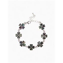 Браслет «Галиотис» клевер, длина 17 см + доп.цепочка 5 см