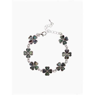 Браслет «Галиотис» клевер, длина 17 см + доп.цепочка 5 см