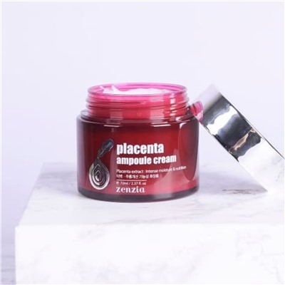 Jigott Крем для лица омолаживающий с экстрактом плаценты / Zenzia Placenta Ampoule Cream, 70 мл