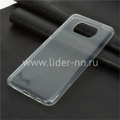Задняя панель для Xiaomi  POCO X3 Pro Силикон  прозрачная (пакет)