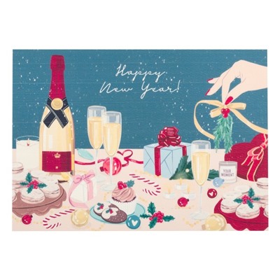 Салфетка на стол "Happy new year", ПВХ, 40*29 см, 580г/м²