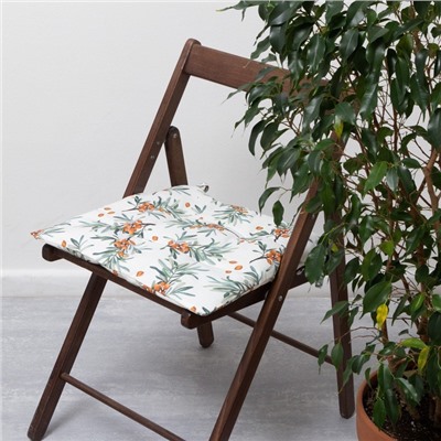 Подушка на стул Этель Berry garden, 42×42 см, 100% хлопок, репс 210 г/м²