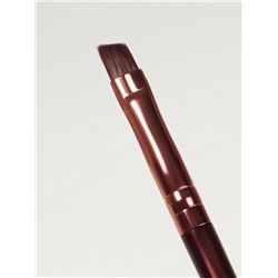 Кисть для макияжа «Brush COFFEE», скошенная, 13 (± 1) см, цвет коричневый/бронзовый