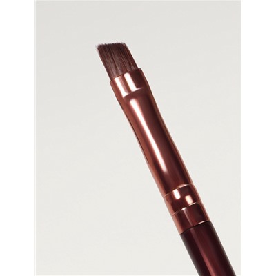 Кисть для макияжа «Brush COFFEE», скошенная, 13 (± 1) см, цвет коричневый/бронзовый