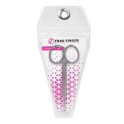 Frau Finger Ножницы маникюрные для кутикулы изогнутые / Classic FS-118DP, матовые, ручная заточка, 10 см