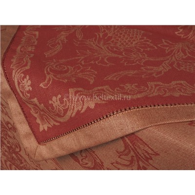 ОБР 1751   Салфетка  140*90  "Французский мотив"  цв. бежево-бордо (Распродажа)