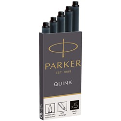Картриджи чернильные Parker "Cartridge Quink" черные 5шт 1950402/12/Франция