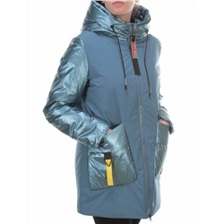 BM-926 GRAY/BLUE Куртка демисезонная женская АЛИСА (100 гр. синтепон)