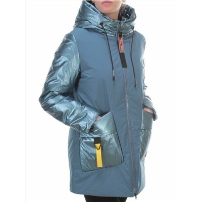 BM-926 GRAY/BLUE Куртка демисезонная женская АЛИСА (100 гр. синтепон)