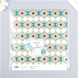 Бумага для скрапбукинга "Мозаика" плотность 180 гр 15,5х17 см