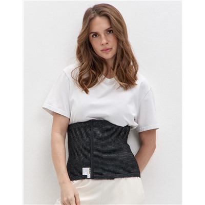 Пояс эластичный согревающий «Зима+Лето» из собачьей шерсти и хлопка на липучке