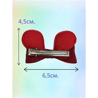 Зажим-уточка для волос детский "Мышка" 2 шт УТ3 тип 4