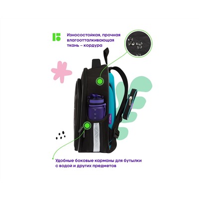 Ранец Berlingo Expert Plus "Virtual racing" 37*28*16см, 2 отделения, 2 кармана, анатомическая спинка